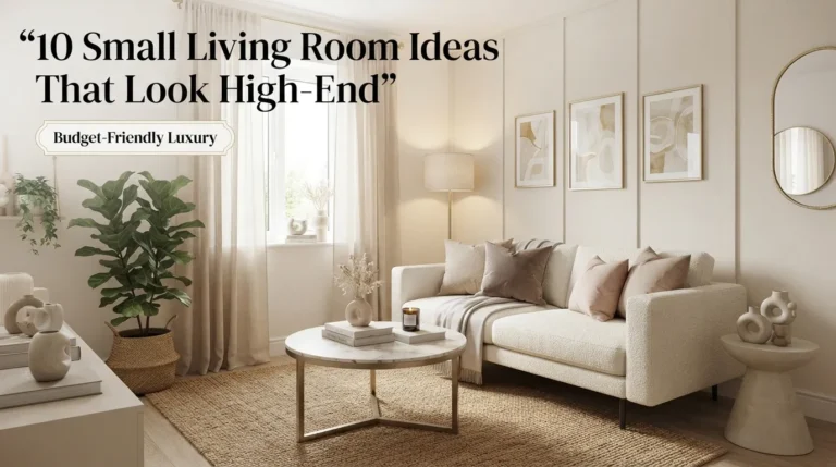 10 Small Living Room Ideas That Look High-End