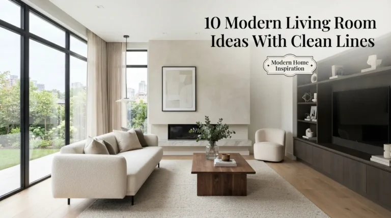 10 Modern Living Room Ideas with Clean Lines