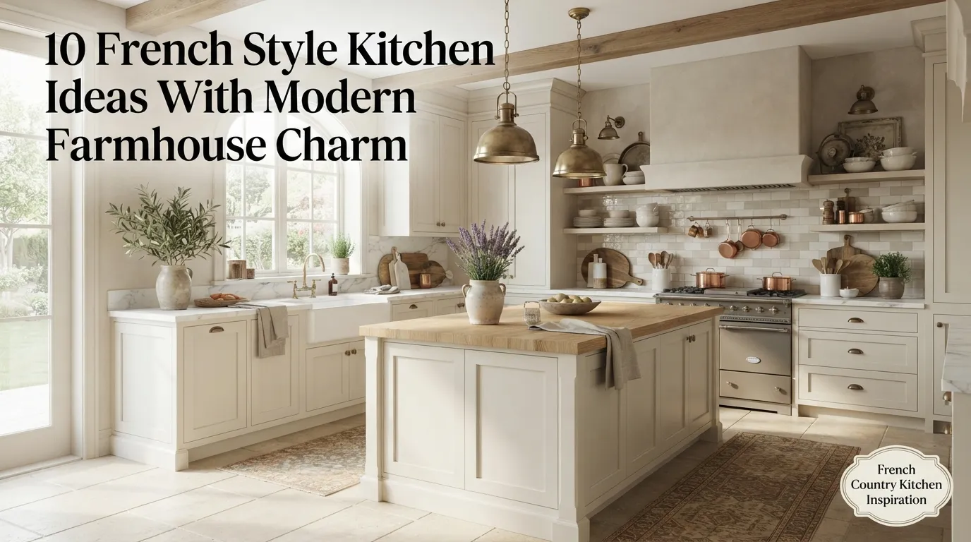 10 French Style Kitchen Ideas with Modern Farmhouse Charm