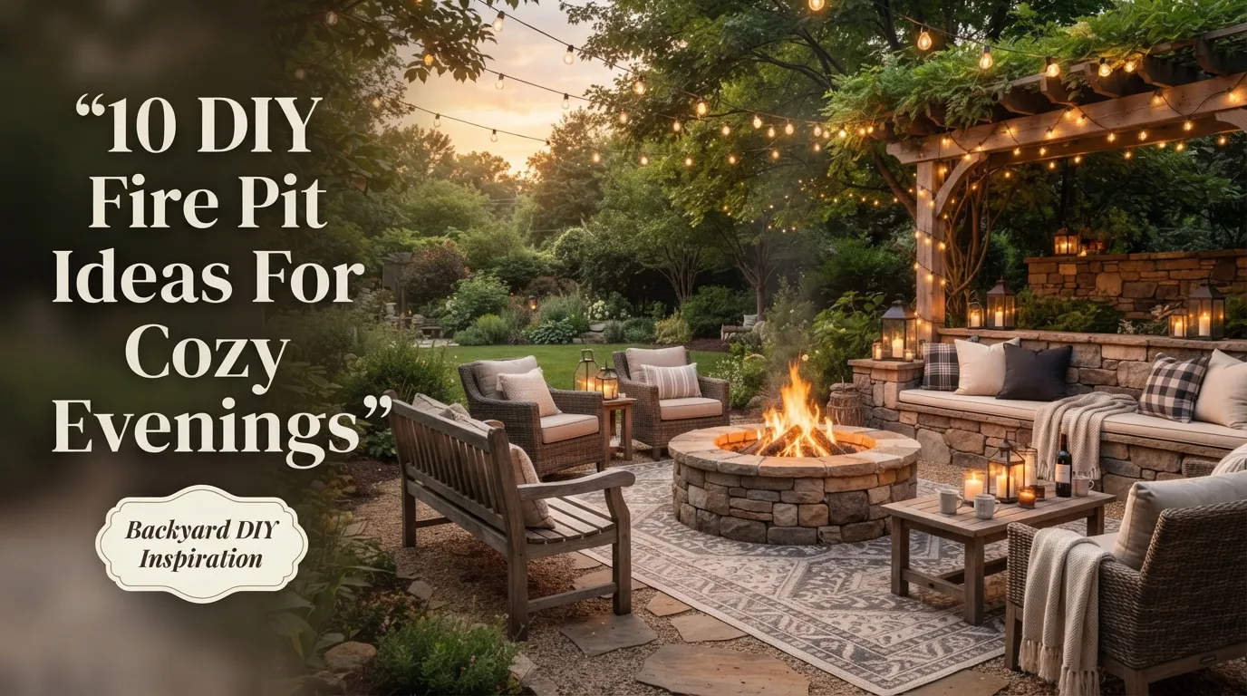 10 DIY Fire Pit Ideas for Cozy Evenings