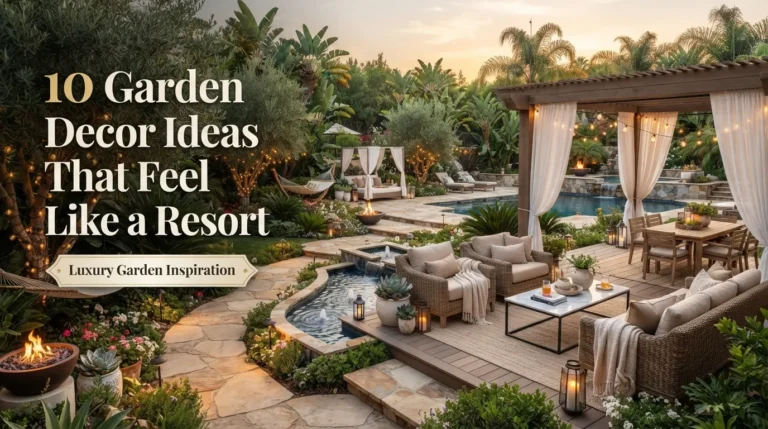 10 Garden Decor Ideas That Feel Like a Resort