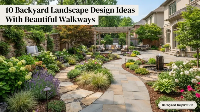 10 Backyard Landscape Design Ideas with Beautiful Walkways