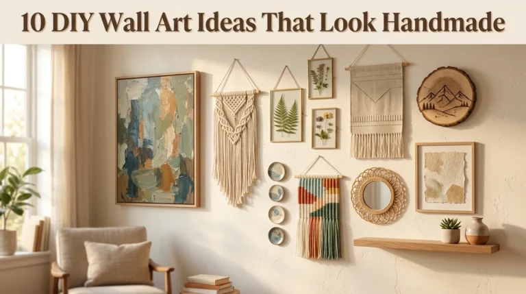10 DIY Wall Art Ideas That Look Handmade