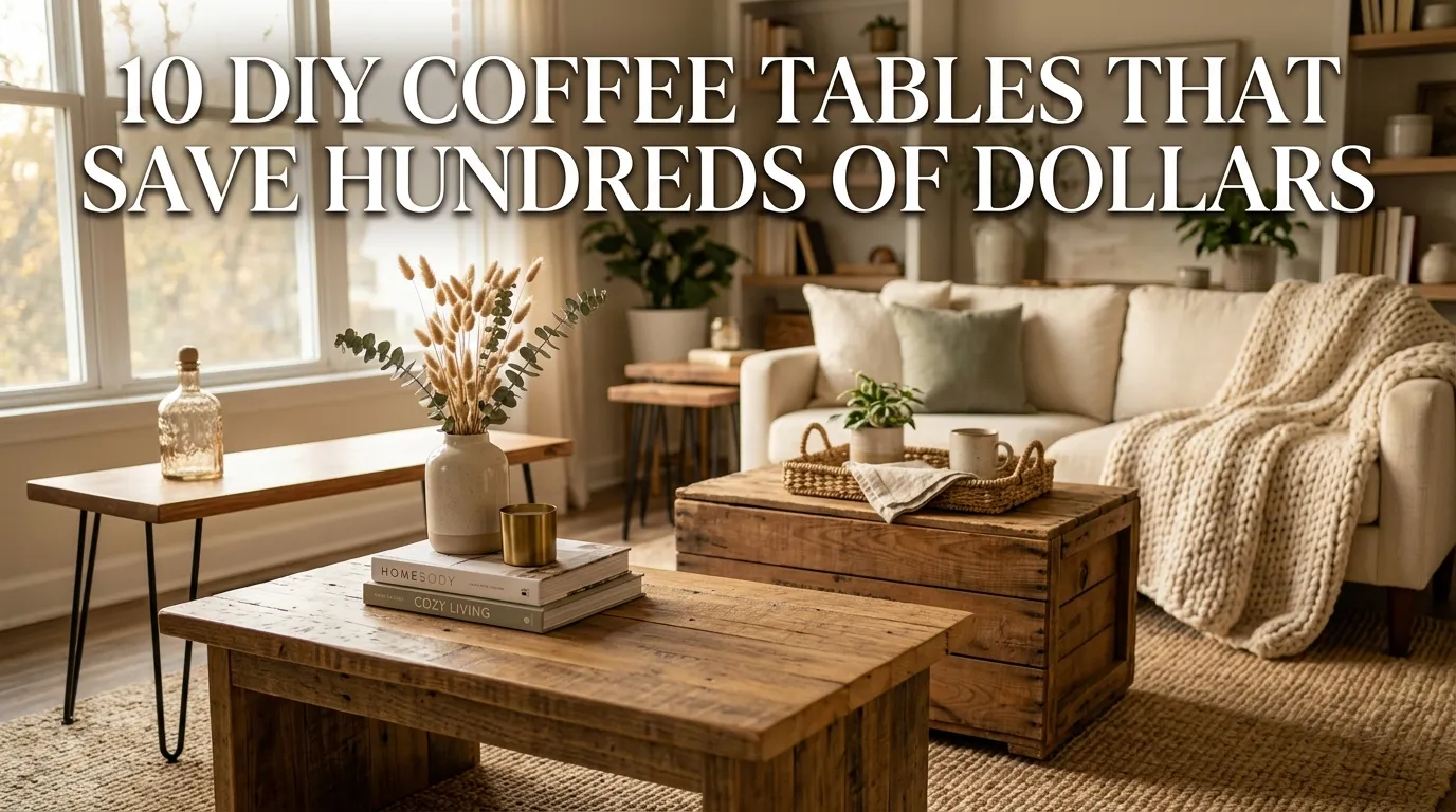 10 DIY Coffee Tables That Save Hundreds of Dollars