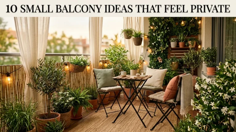 10 Small Balcony Ideas That Feel Private