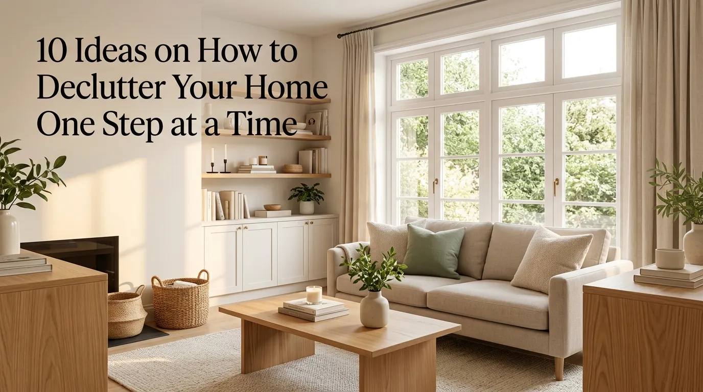 10 Ideas on How to Declutter Your Home One Step at a Time