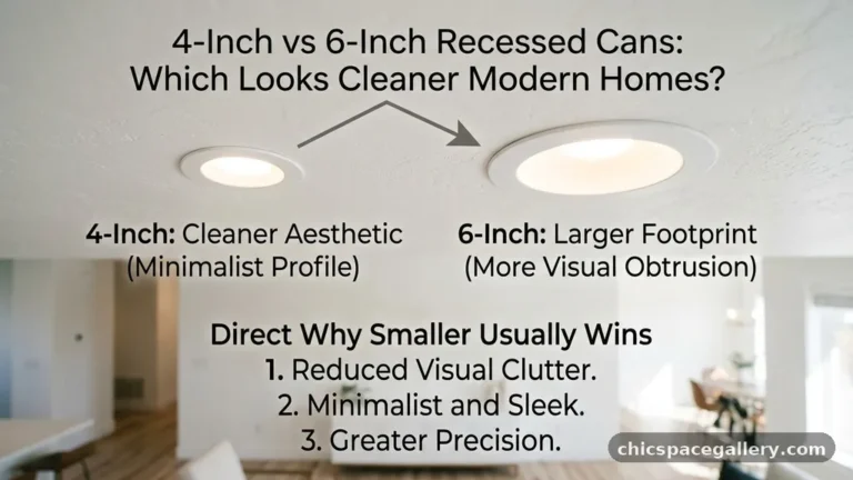4-Inch vs 6-Inch Recessed Cans: Which Looks Cleaner in Modern Homes?