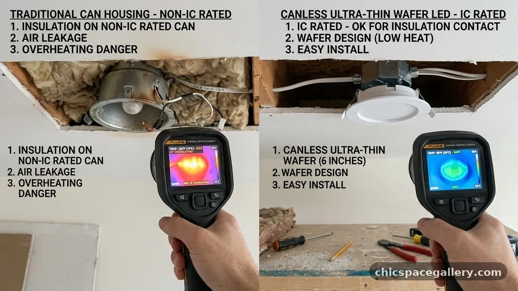 Common Mistakes to Avoid - Canless Ultra-Thin Wafer LEDs vs Traditional Can Housings: Heat & Safety