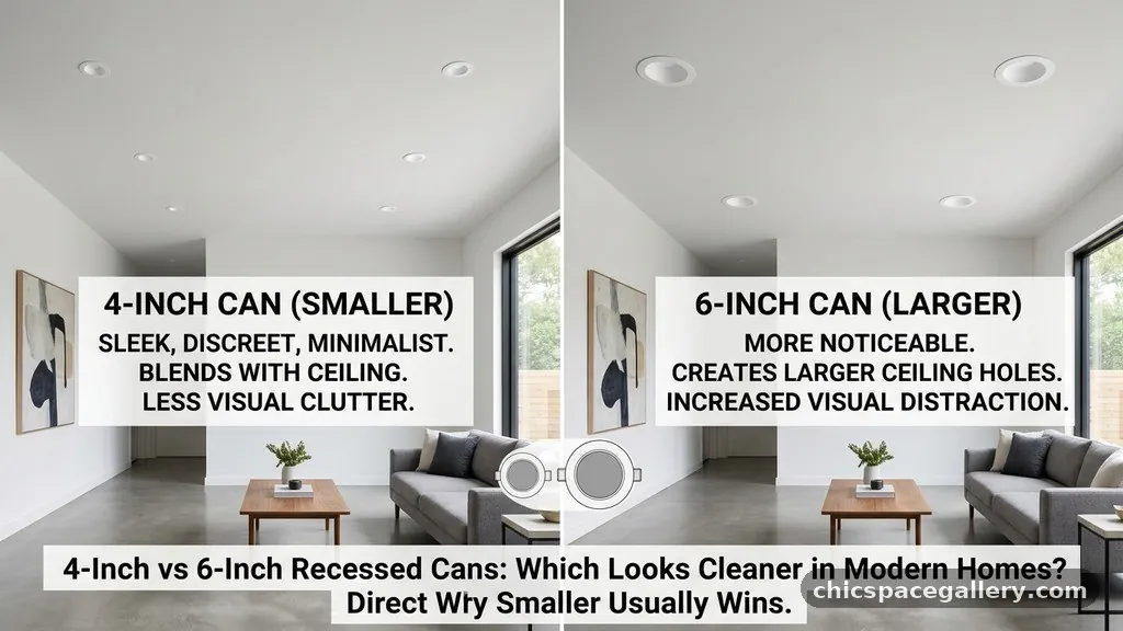 The Direct Answer: Why Smaller Usually Wins - 4-Inch vs 6-Inch Recessed Cans: Which Looks Cleaner in Modern Homes?