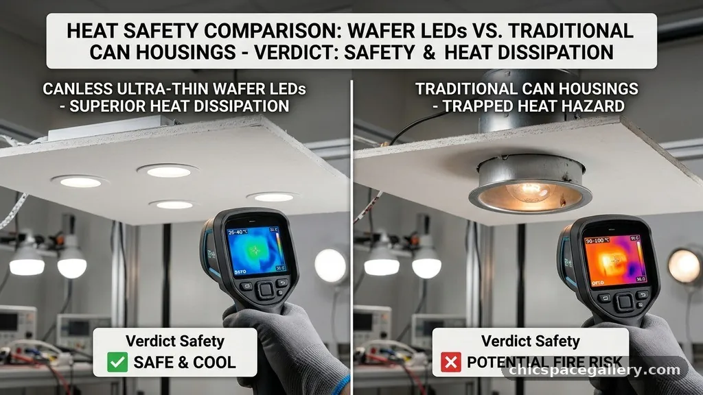 The Verdict on Safety and Heat Dissipation - Canless Ultra-Thin Wafer LEDs vs Traditional Can Housings: Heat & Safety