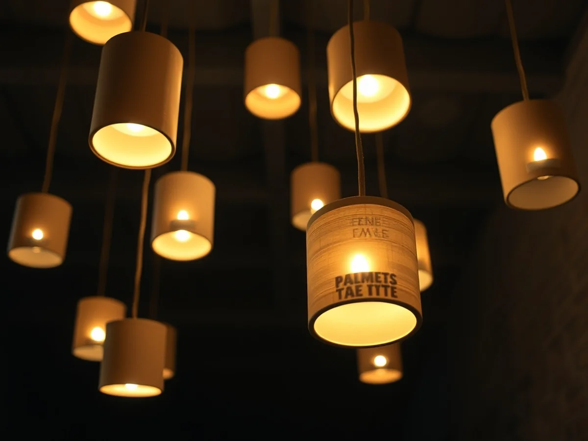 Illuminating Floating Candles From Toilet Paper Rolls - diy halloween decorations