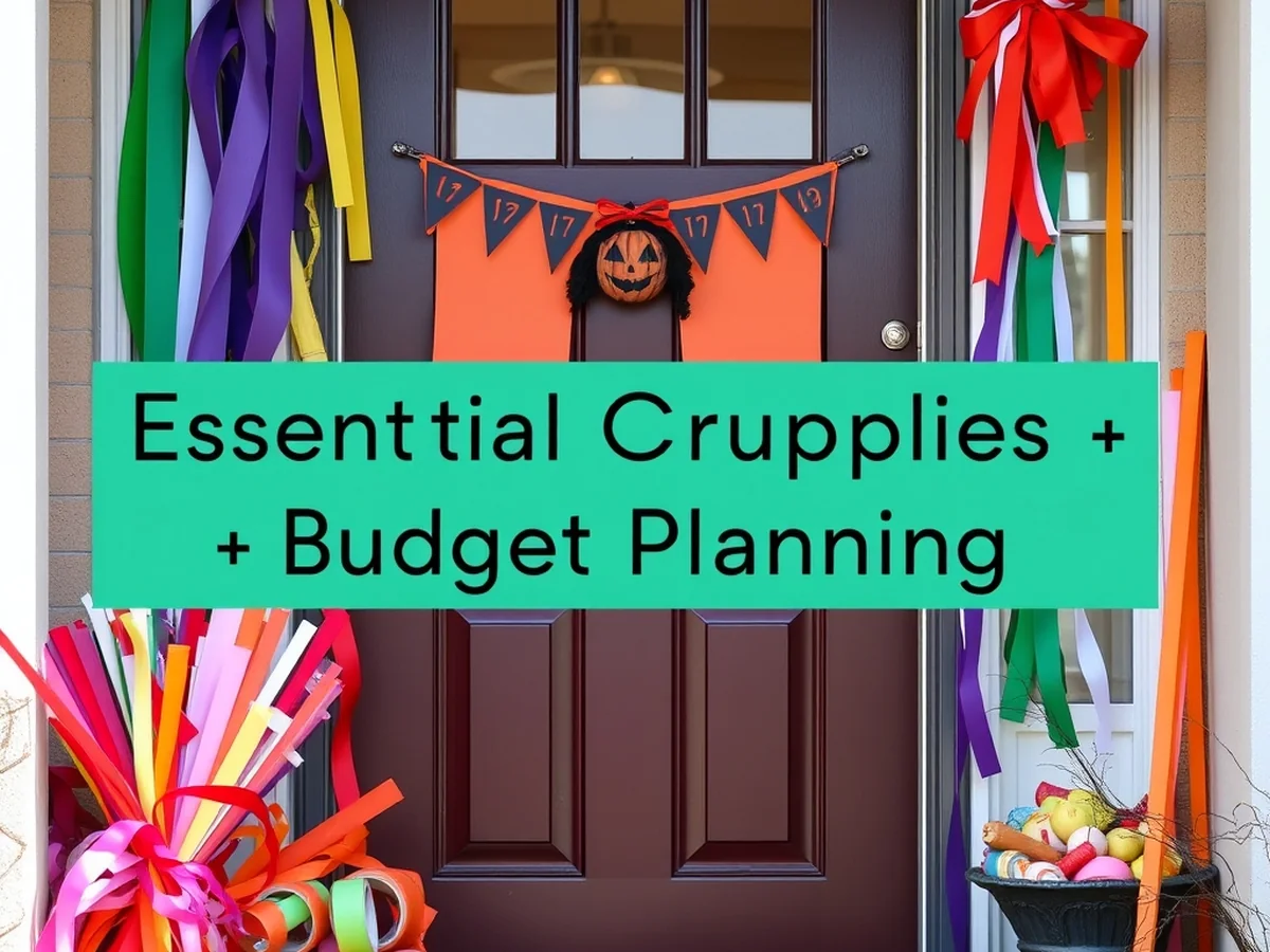 Essential Supplies and Budget Planning for Door Crafting - diy halloween door decor ideas