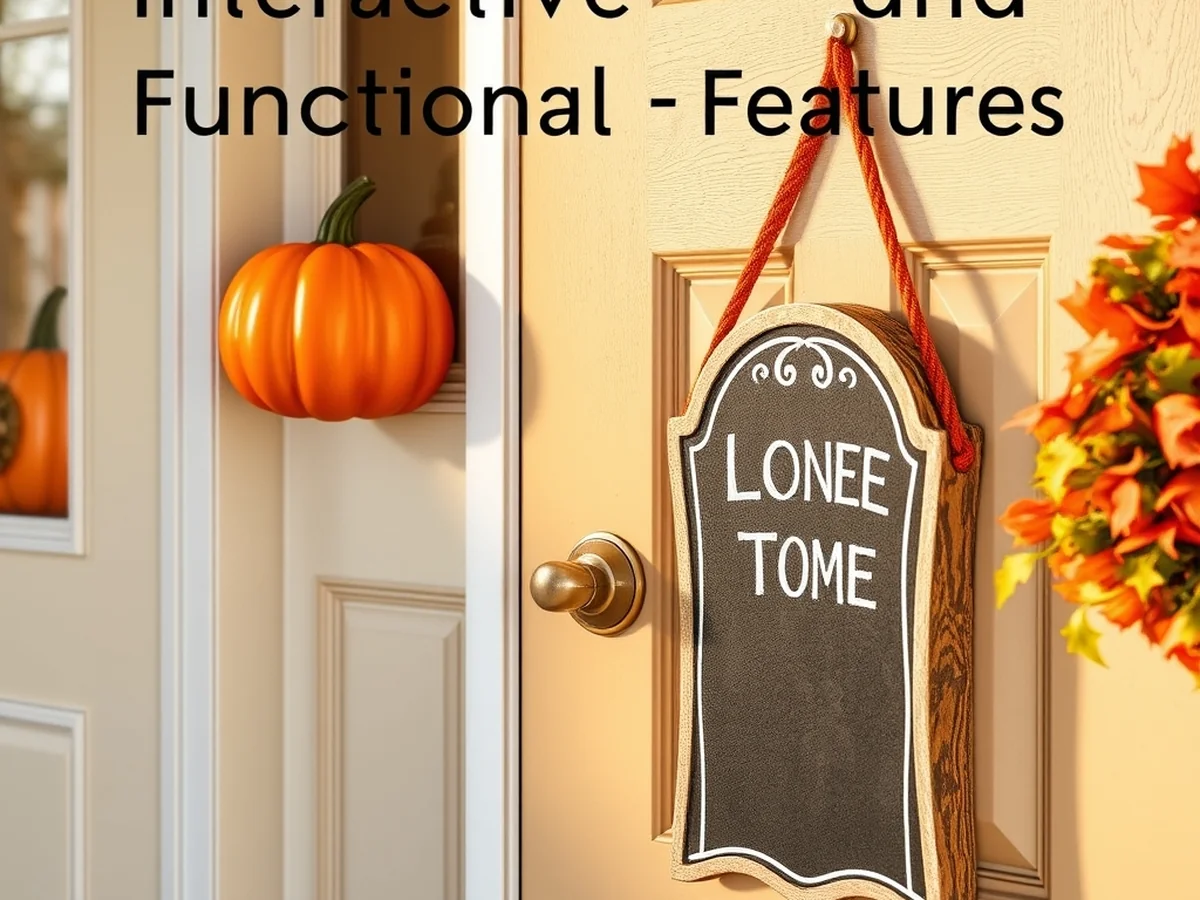 Interactive and Functional Entry Features - diy halloween door decor ideas