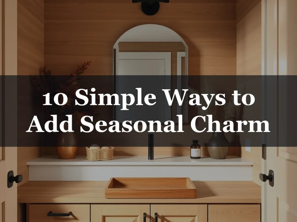 10 Simple Ways to Add Seasonal Charm - Fall Bathroom Decor Ideas