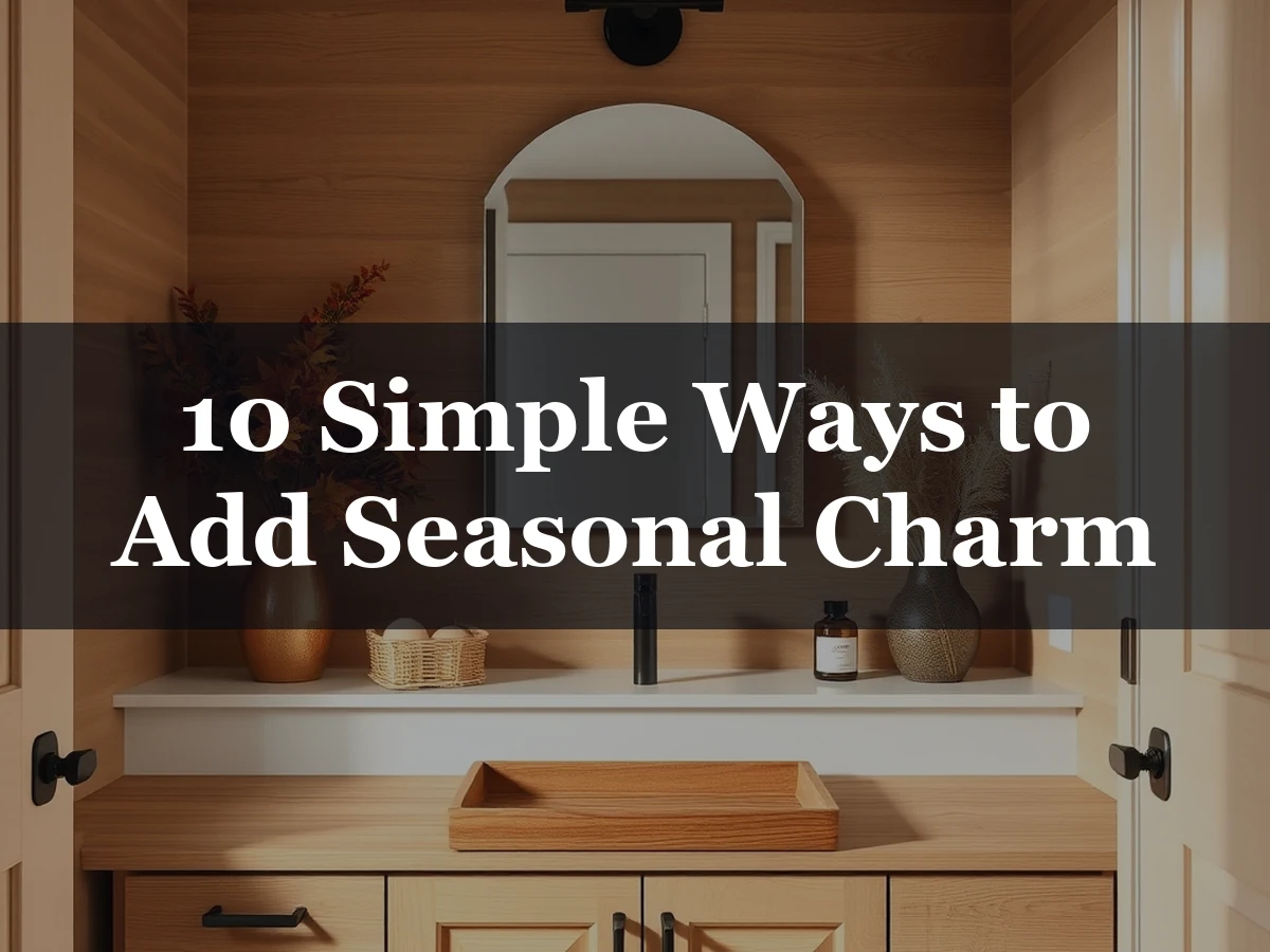 10 Simple Ways to Add Seasonal Charm - Fall Bathroom Decor Ideas
