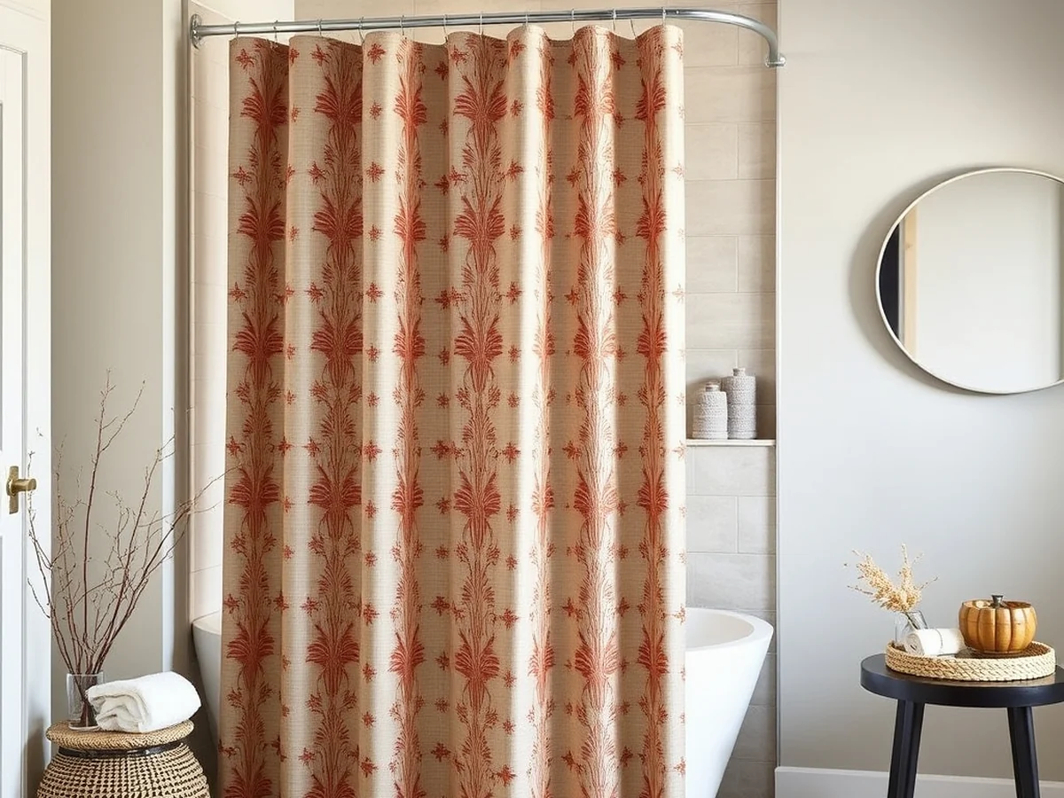 Upgrading Shower Curtains and Enclosures - Fall Bathroom Decor Ideas