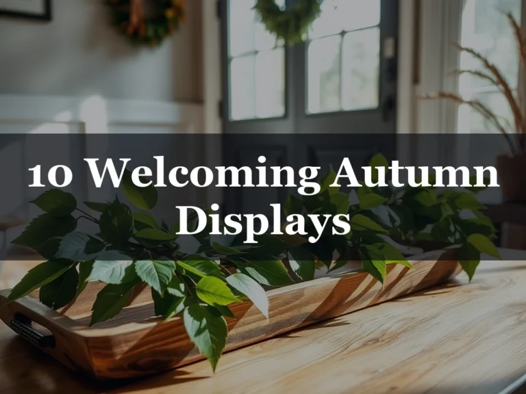 10 Welcoming Autumn Displays - Fall Entryway Table Decor Ideas