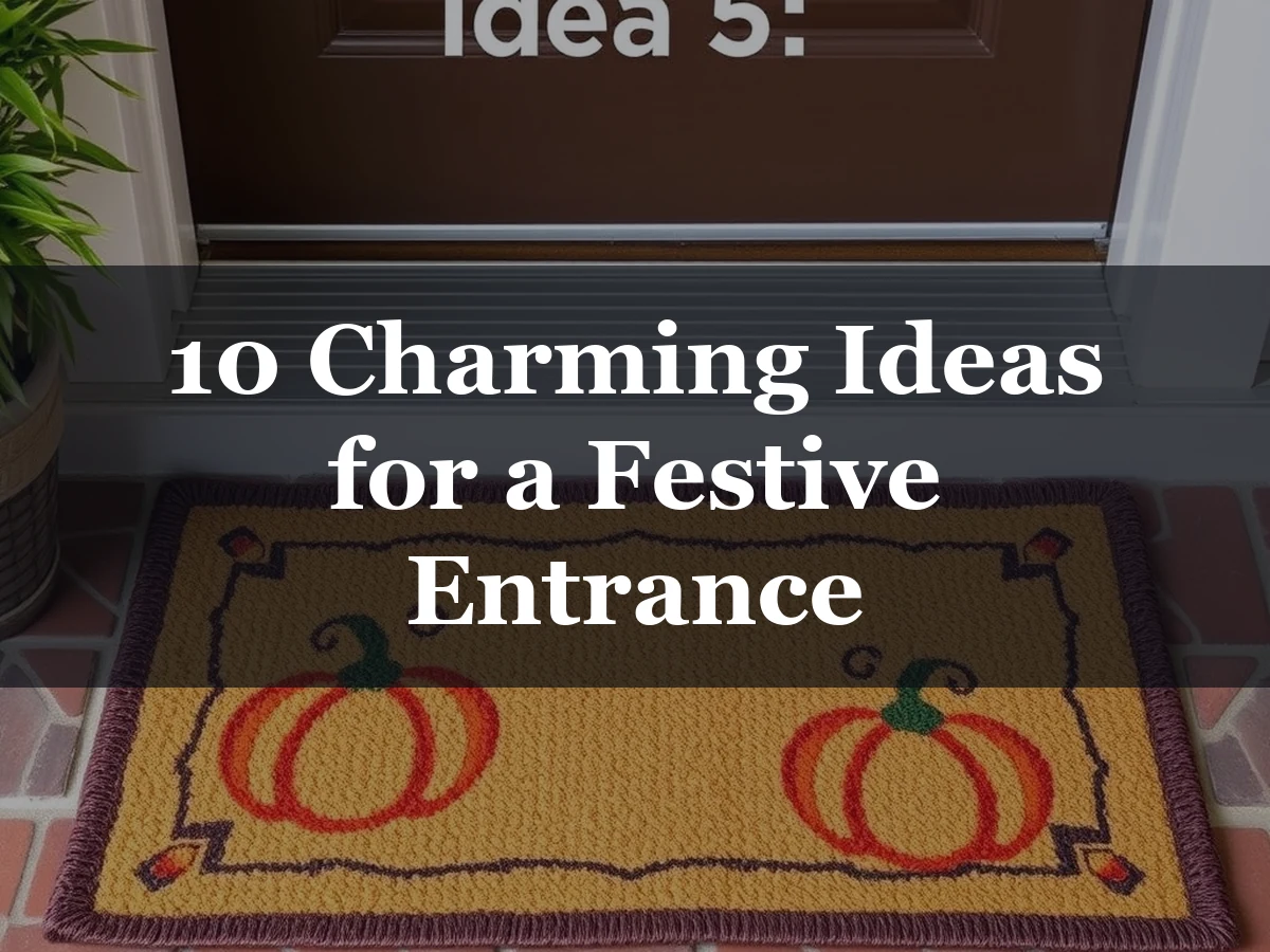 10 Charming Ideas for a Festive Entrance - Fall Front Door Decor Ideas