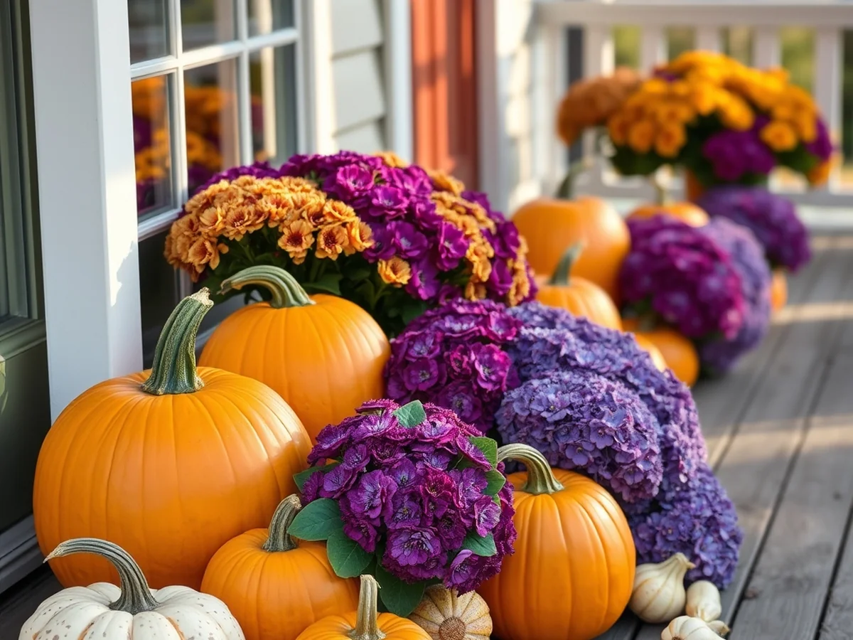 Creating Stunning Displays with Pumpkins and Mums - Fall Outdoor Decor Ideas