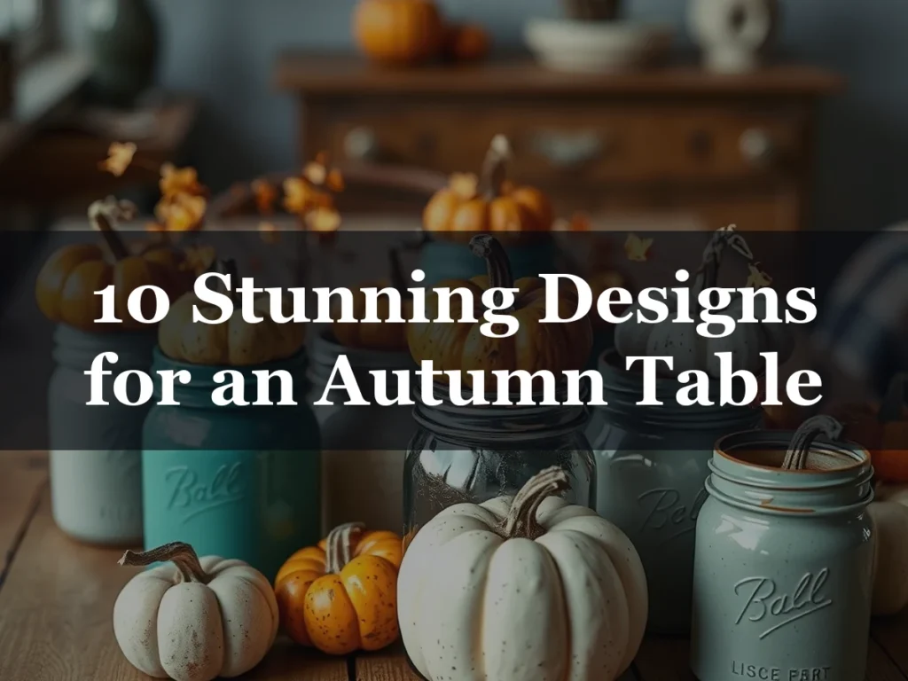 10 Stunning Designs for an Autumn Table - Fall Table Centerpiece Ideas