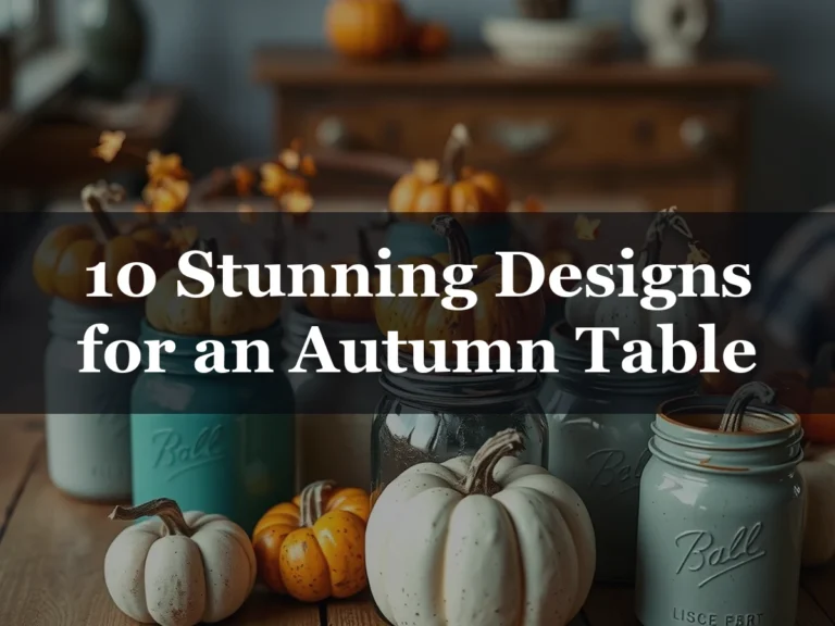 10 Stunning Designs for an Autumn Table - Fall Table Centerpiece Ideas