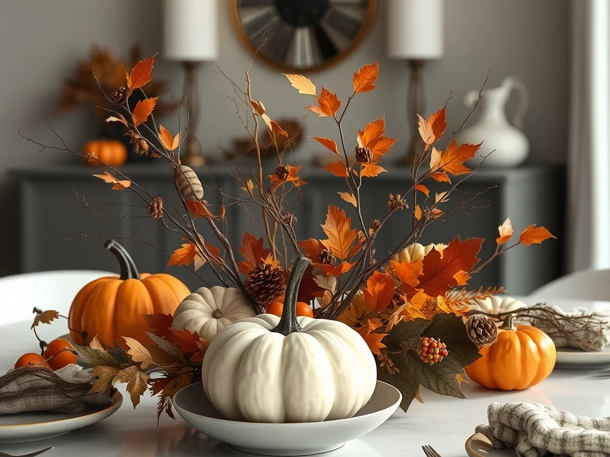 Unique Seasonal Centerpiece Concepts - Fall Table Centerpiece Ideas