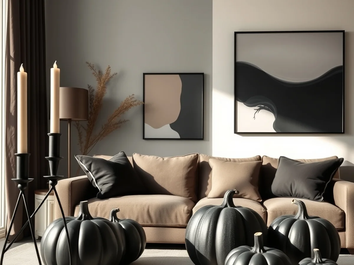 Current Halloween Decor Trends - halloween living room decor ideas