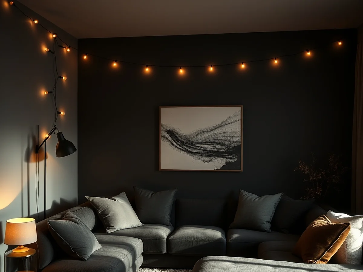 Mood Lighting Strategies - halloween living room decor ideas