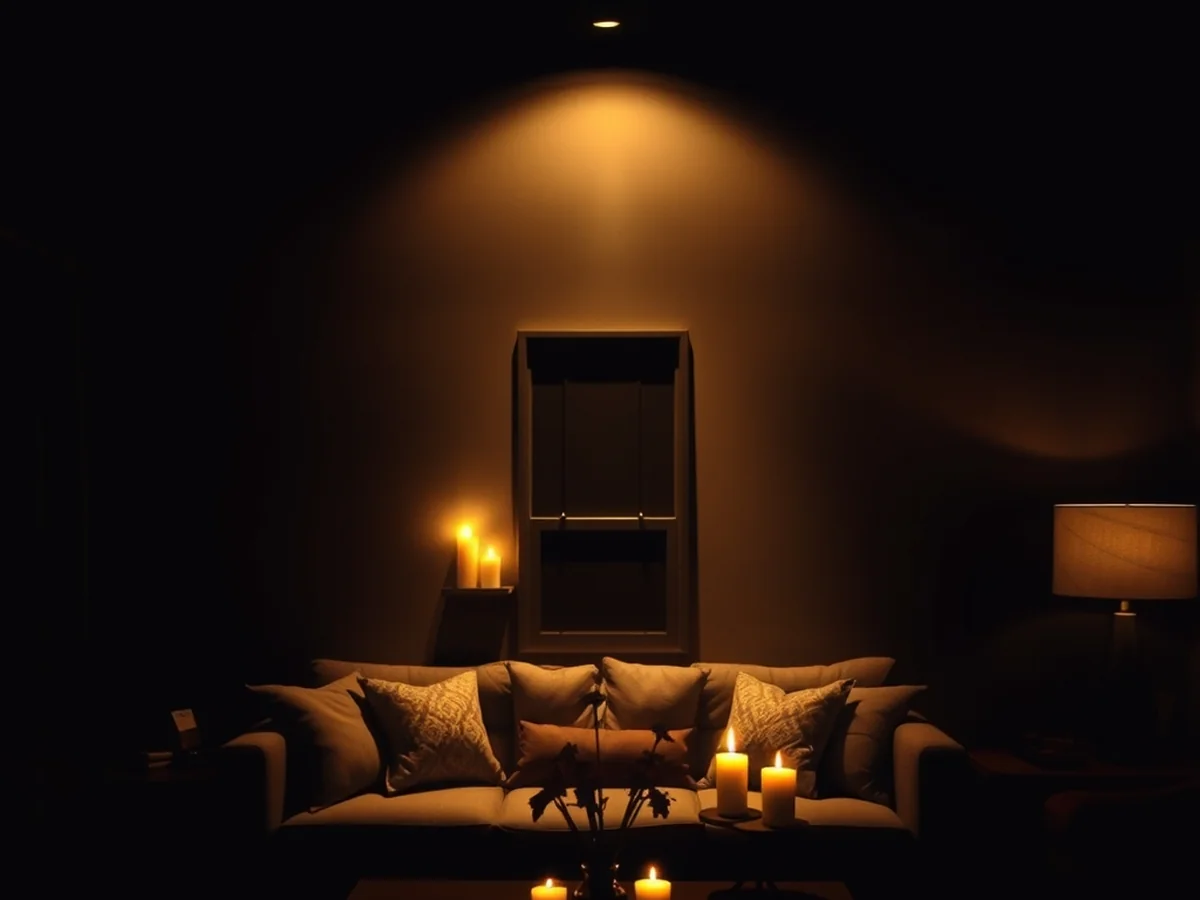 Elevating Ambiance with Moody Lighting and Candles - halloween room decor ideas